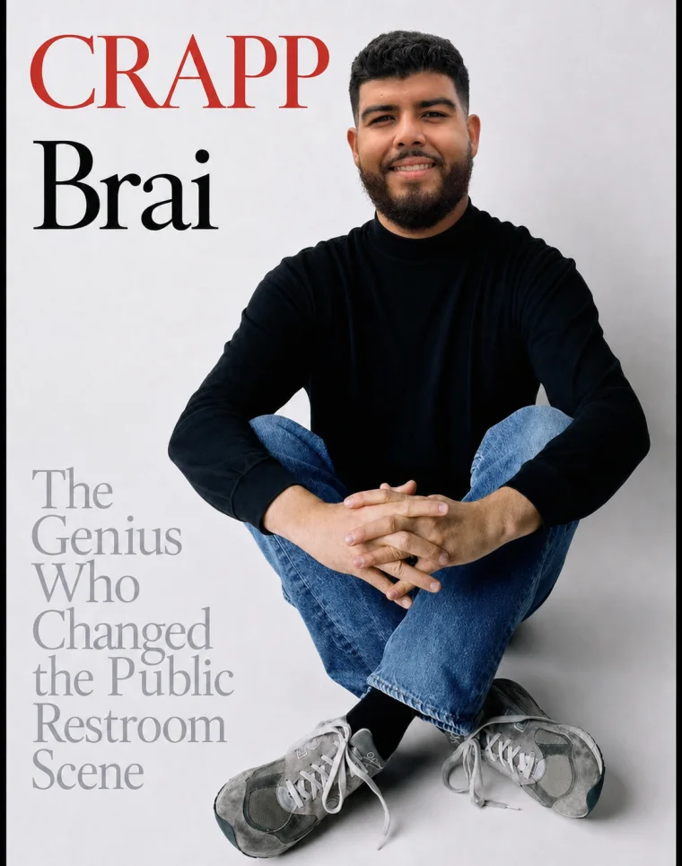 Parody CRAPP magazine cover featuring Brai
