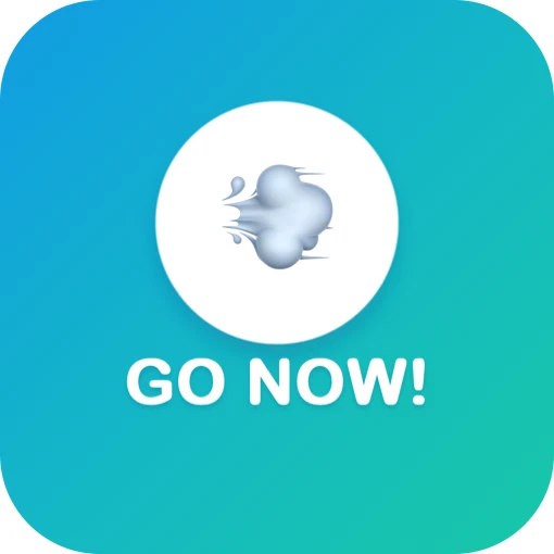 Poopmergency Go Now home screen widget